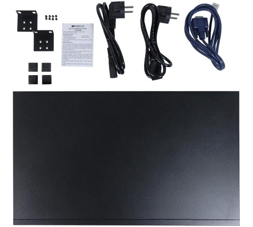 Коммутатор/ Managed L3 Switch 24x1000Base-X SFP, 4x10GBase-X SFP+, RJ45 Console, 19" w/brackets