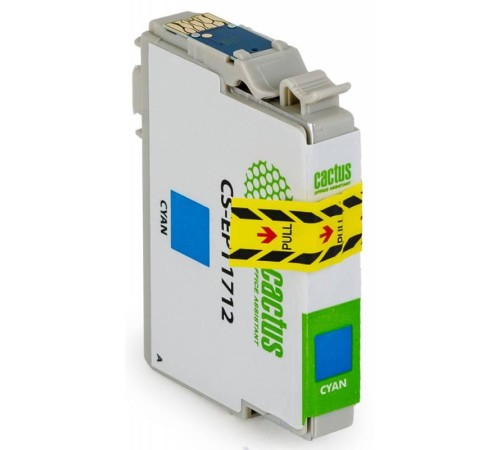 -/ Картридж струйный Cactus CS-EPT1712 17XL голубой (10мл) для Epson XP-33/103/203/207/303/306/403/406