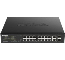 Коммутатор/ DES-1018MPV2,DES-1018MPV2/A1A Unmanaged Switch 16x100Base-TX PoE, 2xCombo 1000Base-T/SFP, PoE Budget 247W, Long-range PoE up to 250m, metal case