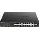 Коммутатор/ DES-1018MPV2,DES-1018MPV2/A1A Unmanaged Switch 16x100Base-TX PoE, 2xCombo 1000Base-T/SFP, PoE Budget 247W, Long-range PoE up to 250m, metal case