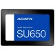Твердотельный накопитель/ ADATA SSD Ultimate SU650, 1000GB, 2.5" 7mm, SATA3, 3D TLC,R/W 520/450MB/s, IOPs 40 000/65 000, TBW 1120, DWPD 1 (3 года)