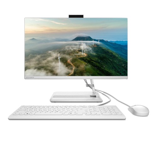Моноблок/ Lenovo IdeaCentre AIO 3 24IAP7 23.8"(1920x1080 IPS)/Intel Pentium 8505(1.2Ghz)/8192Mb/256SSDGb/noDVD/Int:Intel UHD Graphics/Cam/BT/WiFi/war 1y/7.03kg/white/noOS + RU kbd, mouse USB Моноблок/ Lenovo IdeaCentre AIO 3 24IAP7 23.8"(1920x1080 IPS)/Intel Pentium 8505(1.2Ghz)/8192Mb/256SSDGb/noDVD/Int:Intel UHD Graphics/Cam/BT/WiFi/war 1y/7.03kg/white/noOS + RU kbd, mouse USB