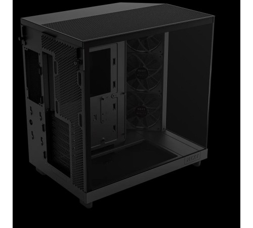 Корпус без блока питания/ Case NZXT H6 Flow, Midi-Tower, TG, 3x120mm, 2xUSB-A 3.2 + 1xUSB-C 3.2, ATX, mATX, mITX Black
