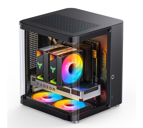 Корпус без блока питания/ Case JONSBO TK-1 Black 2.0, Mini-Tower, no fan, 1xUSB-A 3.2 + 1xUSB-C 3.2, mATX, mITX Black Корпус без блока питания/ Case JONSBO TK-1 Black 2.0, Mini-Tower, no fan, 1xUSB-A 3.2 + 1xUSB-C 3.2, mATX, mITX Black