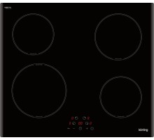 Встраиваемая варочная панель Korting/ 60 см,  сенсорное управление, 4 индукционные зоны приготовления, LED индикация для каждой зоны, Таймер, Функция ""Защита детей"", Автоматическое отключение, Индикация остаточного тепла, Booster для