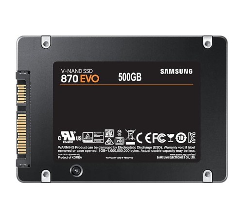 Твердотельный накопитель Samsung MZ-77E500BW 870 EVO 500GB, 2.5", SATA3, 6.8mm (Вскрытая упаковка) Твердотельный накопитель Samsung MZ-77E500BW 870 EVO 500GB, 2.5", SATA3, 6.8mm (Вскрытая упаковка)