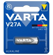 Батарейка/ Батарейка Varta ELECTRONICS LR27/A27/MN27 BL1 Alkaline 12V (4227) (1/10/100) (1 шт.)