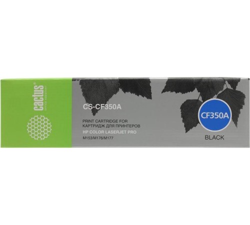 -/ Картридж лазерный Cactus CS-CF350A CF350A черный (1300стр.) для HP M176/M177