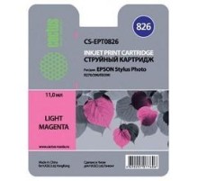 -/ Картридж струйный Cactus CS-EPT0826 T0826 светло-пурпурный (13.8мл) для Epson Stylus Photo R270/290/