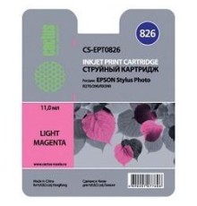 -/ Картридж струйный Cactus CS-EPT0826 T0826 светло-пурпурный (13.8мл) для Epson Stylus Photo R270/290/