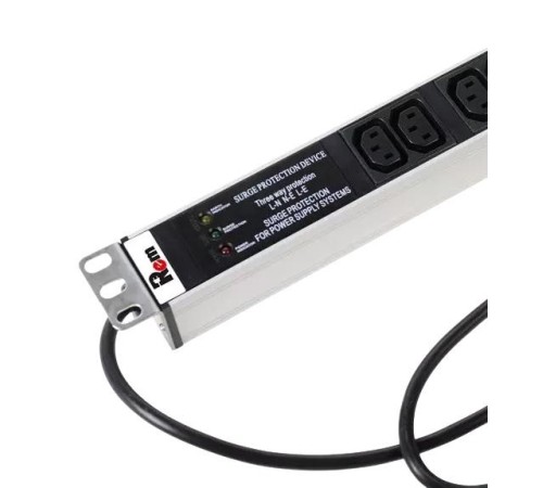 ЦМО Верт блок розеток Rem-16, 1х16A, фил, инд, 25C13, 1820мм, 42-48U, шнур 3м