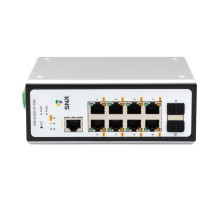 Коммутатор/ Управляемый промышленный POE коммутатор уровня 2 SNR-S215Gi-8T-POE