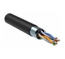 Кабель связи витая пара F/UTP кат. 5E 4x2х24AWG solid LSZH 305м черный