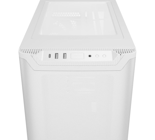 Корпус ПК без блока питания/ Case be quiet! PURE BASE 501 Airflow Window, Midi-Tower, TG, 2x140mm, 2xUSB-A 3.2, 1xUSB 3.2 Type-C, ATX, mATX, mITX White