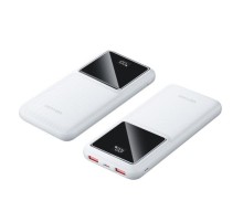 Power Bank Vention 10000mAh(M/C-A/A)22.5W Белый с LED Дисплеем
