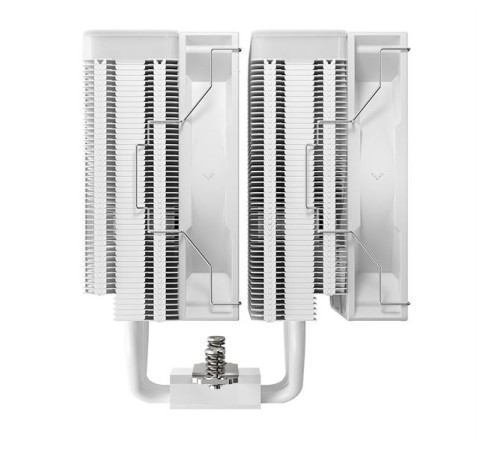 Кулер для процессора DEEPCOOL AG620 WH ARGB V2 LGA20XX/1700/1200/115X/AM5/AM4 (9шт/кор, TDP 260W, PWM, ARGB DUAL Fan 120mm, 6 тепл. трубок, белый) RET (R-AG620-WHAMMN-GJD)