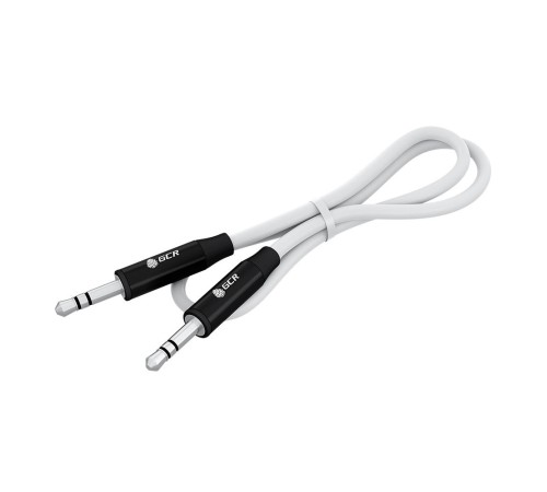 GCR Кабель 1.5m аудио jack 3.5mm/jack 3.5mm белый, AL case черный, M/M, GCR-54750 GCR Кабель 1.5m аудио jack 3.5mm/jack 3.5mm белый, AL case черный, M/M, GCR-54750