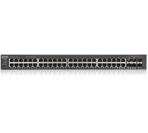 Коммутатор/ ZYXEL GS1920-48v2 Hybrid Smart switch ZYXEL Nebula Flex, 44xGE, 4xCombo (SFP/RJ-45), 2xSFP, Standalone / cloud management
