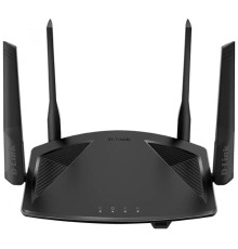 Маршрутизатор D-Link Двухдиапазонный Wi-Fi 6 маршрутизатор AX1800, 1x1000Base-T WAN, 3x1000Base-T LAN, 4 внешние несъемные антенны 5 дБи