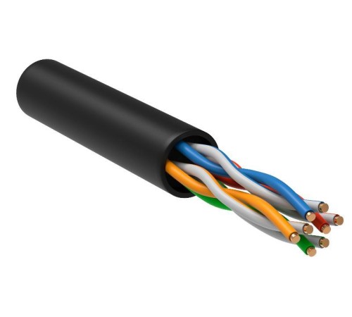 ITK Витая пара U/UTP 5E 4х2х24AWG LDPE черный (305м) РФ/С