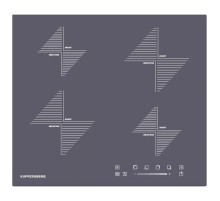 Встраиваемые индукционные панели Kuppersberg/ Индукционная варочная поверхность стеклокерамическая,ширина 60 см, 2 зоны 1,5 кВт(BOOSTER 2 кВт), 2 зоны 2 кВт(BOOSTER 3 кВт),электронное сенсорное управление + слайдер, 5 цифровых дисплев, 9 уровней мощности,