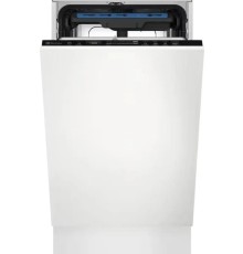 Встраиваемые посудомоечные машины ELECTROLUX/ Встраиваемая узкая посудомоечная машина, загрузка на 10 комплектов посуды, сенсорное управление, 8 программ, 44.6x55x82 см, черный цвет, сушка: стандартная (конденсация), индикация на полу: проекция дисплея