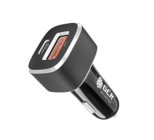 GCR Автомобильное зарядное устройство на 2 USB порта [AF+TypeC], QuckCharge 3.0 + Power Delivery 18W, GCR-52281