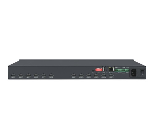 Матричный коммутатор 6х6 HDMI с независимой коммутацией эмбедированного звука; поддержка 4K60 4:4:4/ VS-66H2 [20-00011530]