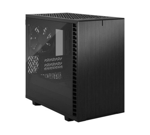 Корпус ПК без блока питания/ Case Fractal Design Define 7 Nano TG Light Tint, Mini-Tower, 1x120mm + 1x140mm, 2xUSB-A 2.0 + 2xUSB-A 3.2 + 1xUSB 3.2 Type-C mITX, mDTX Black