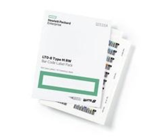Набор наклеек HPE Ultrium8 30 Tb bar code label pack (100 data + 10 cleaning) for Q2078A (for libraries & autoloaders)