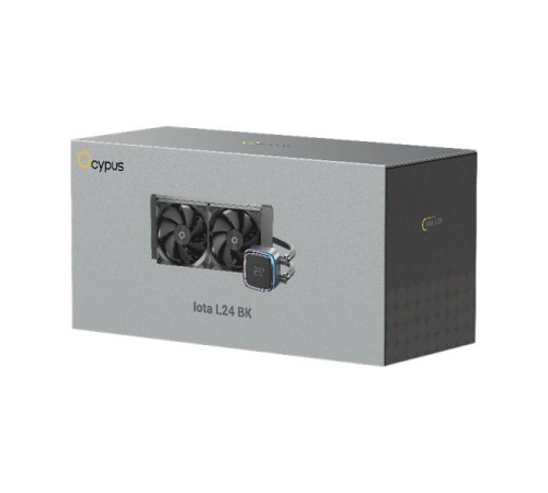 Система водяного охлаждения Ocypus Iota L24 BK, 240mm, Display Pump, 2x120mm FDB fans, LGA115X/1200/1700/18XX, AM4/AM5