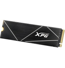 Твердотельный накопитель/ ADATA SSD GAMMIX S70 BLADE, 2048GB, M.2(22x80mm), NVMe, PCIe 4.0 x4, 3D TLC, R/W 7400/6400MB/s, IOPs 650 000/740 000, DRAM buffer 2048MB, TBW 1480, DWPD 0.4, with Heat Spreader (5 лет)