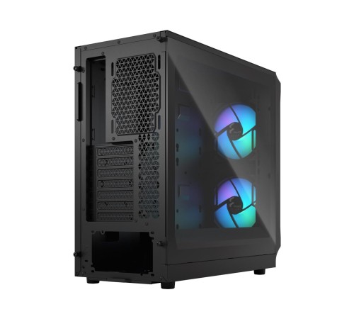 Корпус ПК без блока питания/ Case Fractal Design Focus 2 RGB, Midi-Tower, 2x140mm RGB, 2xUSB-A 3.2 ATX, mATX, mITX Black
