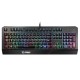 клавиатура проводная Gaming Keyboard MSI VIGOR GK20, Wired, membrane Keyboard with ergonomic keycaps and wrist rest.  12 Key Anti-ghosting Capability. Water Resistant (spill-proof), Static multi-colour backlighting, Black