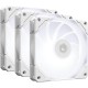 Кулер для корпуса/ Case Cooler ID-COOLING TF-12025-PRO SW TRIO (120x120x25mm, 4-pin PWM, 70CFM, 28.9dBA, 1500RPM, White, 3pcs)