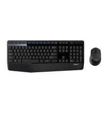 Комплект (клавиатура + мышь)/ Logitech Wireless Desktop MK345 Combo Black Retail