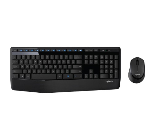 Комплект (клавиатура + мышь)/ Logitech Wireless Desktop MK345 Combo Black Retail Комплект (клавиатура + мышь)/ Logitech Wireless Desktop MK345 Combo Black Retail
