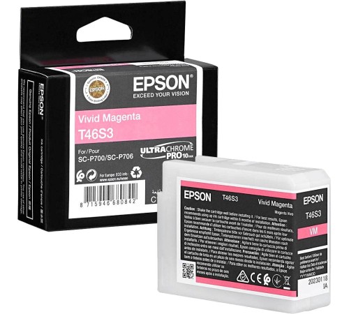 Картридж/ Singlepack VividMagenta T46S3 UltraChromePro10 ink 25ml