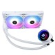 Водяное охлаждение для процессора/ Water Cooling System Thermalright Frozen Notte 240 White Argb V2 (240mm, White, ARGB/ Fans: 2x120mm, 72.37CFM, 27.7dBA, 2000RPM/ Pump height 54mm, 28dBA, 5300RPM, Rad thickness 27mm/ S: 1200, 1700, 1851, 2011, 2066, 115X