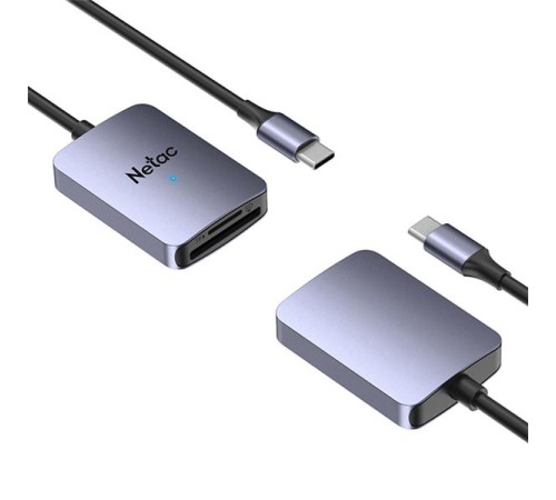 Кардридер  Netac Flash card reader WK12, USB3.0 Type-C to mSD/SD (repl. NT09WK12-30GR)