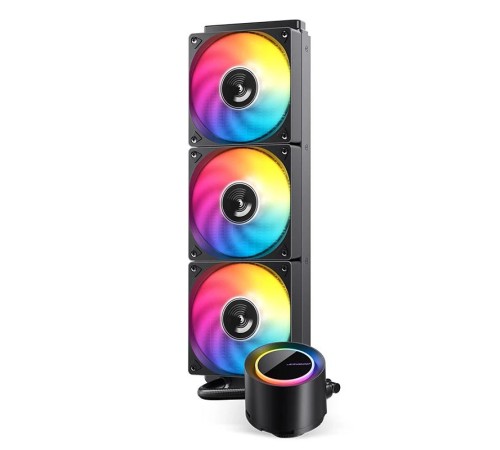 Система жидкостного охлаждения/ Water Cooling System JONSBO TG-360 Black (300W, 360mm, Black, ARGB/ Fans: 3x120mm, 66.19CFM, 35.4dBA, 1800RPM/ Pump height 72mm, 30dBA, 2400RPM, Rad thickness 27mm/ S: 1700, 1200, 115X, AM5, AM4) Система жидкостного охлаждения/ Water Cooling System JONSBO TG-360 Black (300W, 360mm, Black, ARGB/ Fans: 3x120mm, 66.19CFM, 35.4dBA, 1800RPM/ Pump height 72mm, 30dBA, 2400RPM, Rad thickness 27mm/ S: 1700, 1200, 115X, AM5, AM4)
