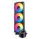 Система жидкостного охлаждения/ Water Cooling System JONSBO TG-360 Black (300W, 360mm, Black, ARGB/ Fans: 3x120mm, 66.19CFM, 35.4dBA, 1800RPM/ Pump height 72mm, 30dBA, 2400RPM, Rad thickness 27mm/ S: 1700, 1200, 115X, AM5, AM4)