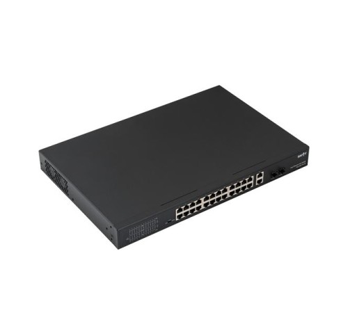 Коммутатор (4085) SKAT PoE-24E-2G-2S коммутатор PoE Plus, мощность 400Вт, порты:24-Ethernet, 2-Uplink, 2-SFP