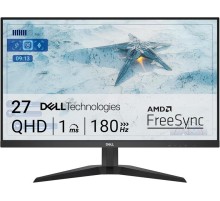 Монитор Dell 27"    G2725D  Bk/BK ( IPS; 16:9; 400cd/m2; 1000:1; 1ms; 2560x1440x180Hz; 1,06 bill; AMD FreeSync™ 99% sRGB; DP; 2xHDMI; Tilt; VESA)
