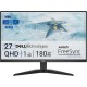 Монитор Dell 27"    G2725D  Bk/BK ( IPS; 16:9; 400cd/m2; 1000:1; 1ms; 2560x1440x180Hz; 1,06 bill; AMD FreeSync™ 99% sRGB; DP; 2xHDMI; Tilt; VESA)