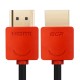 Greenconnect Кабель SLIM 0.3m HDMI 2.0, желтые коннекторы Slim, OD3.8mm, HDR 4:2:2, Ultra HD, 4K 60 fps 60Hz, 3D, AUDIO, 18.0 Гбит/с, 32/32 AWG, GCR-51602