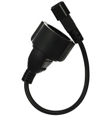 Кабель-переходник/ Кабель-переходник UPS -> розетка (IE-320 C14 to Socket Type-F) 3Gx0,75mm2 <VDE> VCOM <CE002> 0,15m