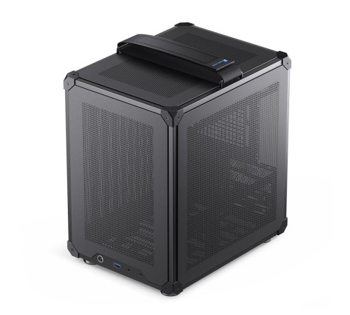 Корпус без блока питания/ Case JONSBO C6-ITX, Micro-Tower, no fan, 1xUSB-A 3.0 + 1xUSB-C 3.1, mDTX, mITX Black