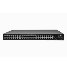 Управляемый (L2+) коммутатор Gigabit Ethernet/ Управляемый (L2+) коммутатор Gigabit Ethernet на 48 RJ45 + 4 x GE SFP порта. Порты: 48 x GE (10/100/1000Base-T) + 4 x GE SFP (1000Base-X), Консольный порт; Уровень управления L2 (Full managed); Поддержка Jumb