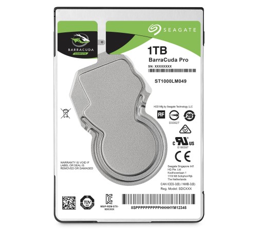 Жесткий диск/ HDD Seagate SATA 1Tb 2.5"" Barracuda PRO 7200rpm 128Mb 1 year warranty Жесткий диск/ HDD Seagate SATA 1Tb 2.5"" Barracuda PRO 7200rpm 128Mb 1 year warranty